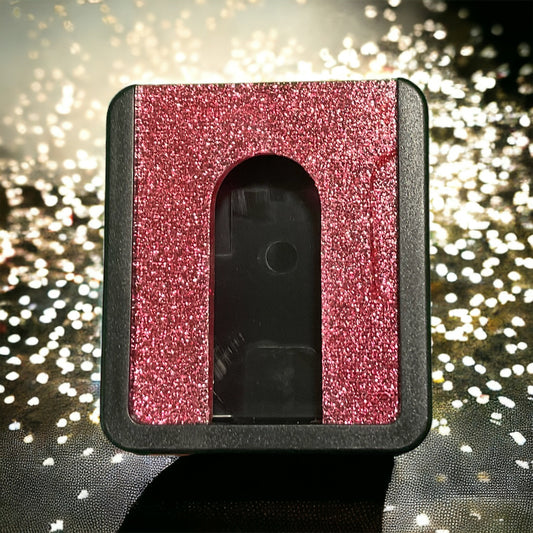 Pink glitter Swipe pod - base, lid & clip